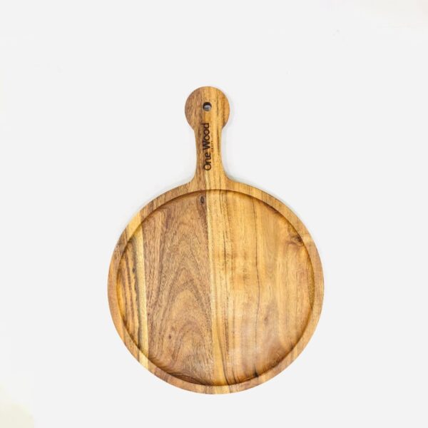 Handle hole pizza platter