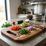 Rectangle curve chopping board