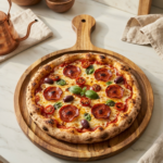 Handle hole pizza platter