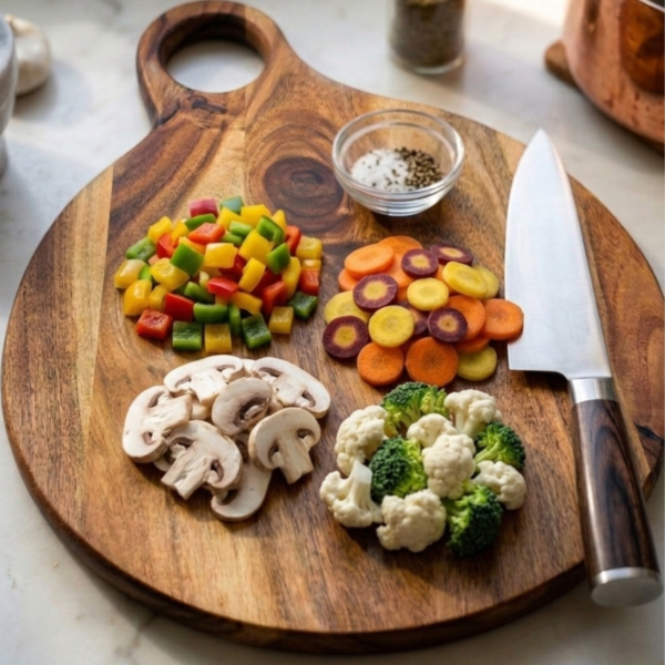 Long Round Chopping Board